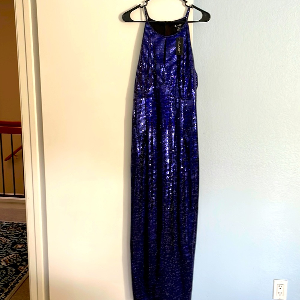 Sequence long elegant dress